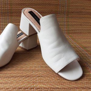 Steven by Steve Madden Bone Leather Open-Toe Shoes Size 8.5 Womens